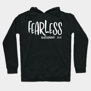 Fearless - Inspirational Christian Quote Hoodie